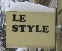 Le Style Schild